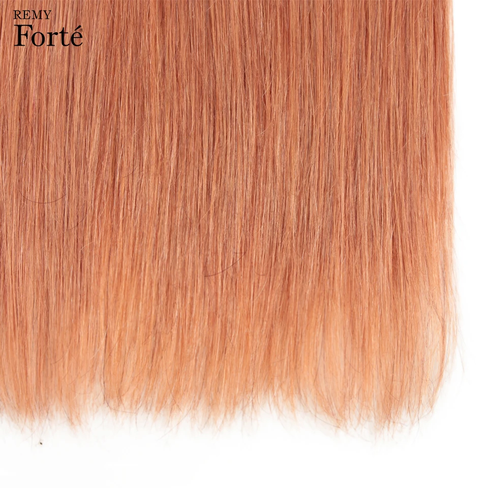 Remy Форте прямые волосы пряди белокурые бразильские человеческие волосы пряди оранжевый человеческие волосы пряди Волосы remy переплетение 1/3/4 пряди
