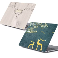 Чехол для ноутбука с принтом листьев для MacBook Air 11 13 A1466 жесткий ПВХ чехол для Mac book Pro retina 11 12 13 15 Touch Bar чехол для ноутбука