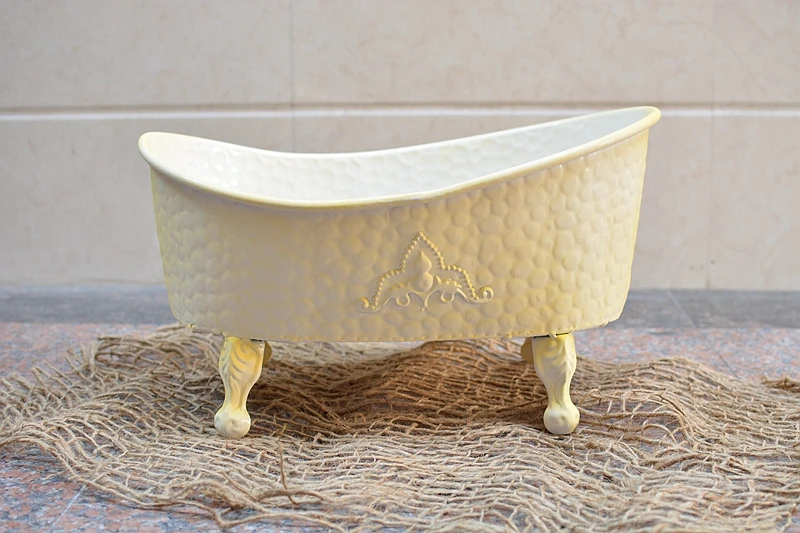 do old vintage restoring ancient baby bathtub infant newborn  photography props accessories new style
