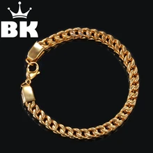 Новые мужские 6 мм ширина 316L из нержавеющей стали кубинские звенья браслеты для мужчин Высокое качество Модный браслет в стиле хип-хоп ювелирные изделия