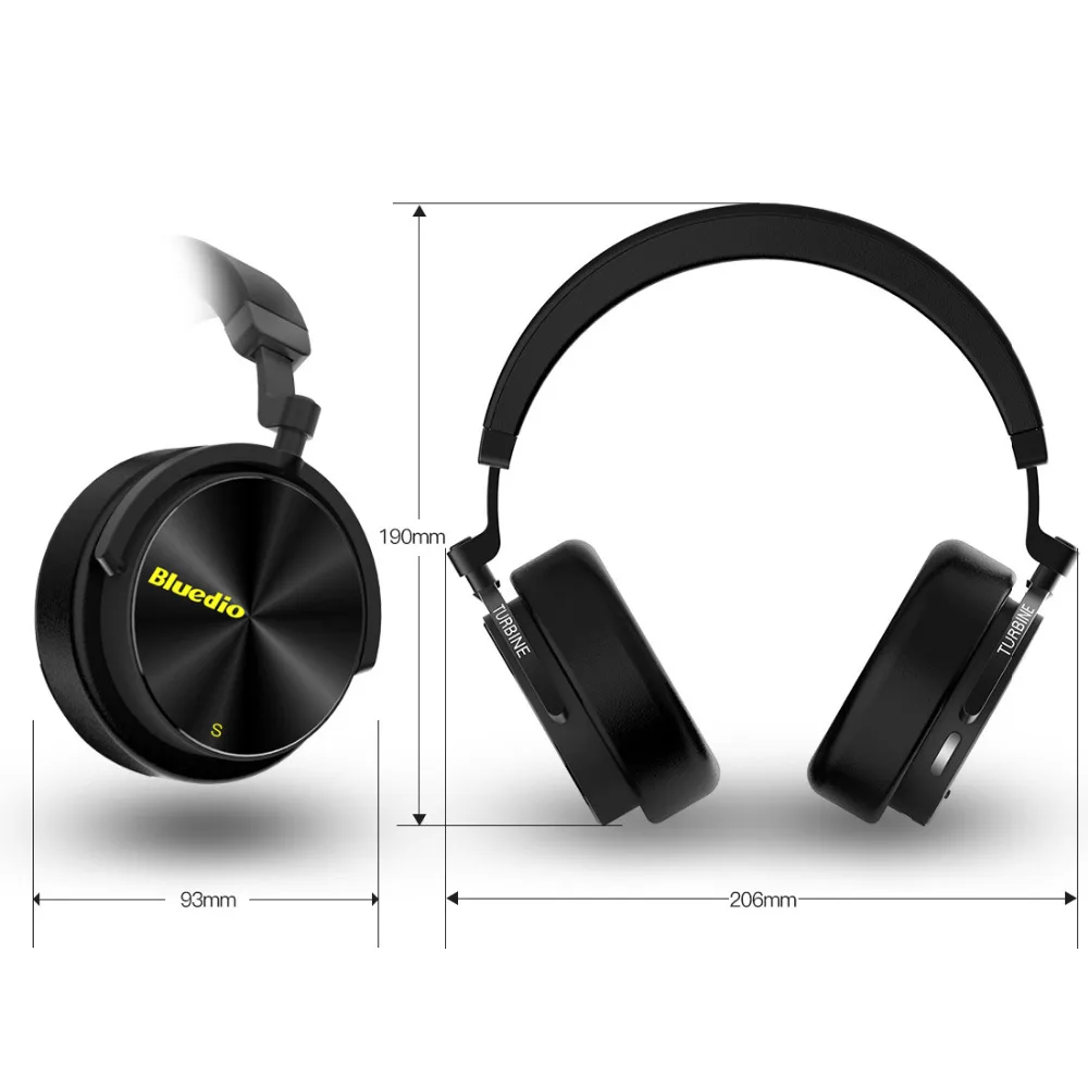 Bluedio T5S активный шумоподавление беспроводные bluetooth наушники портативная