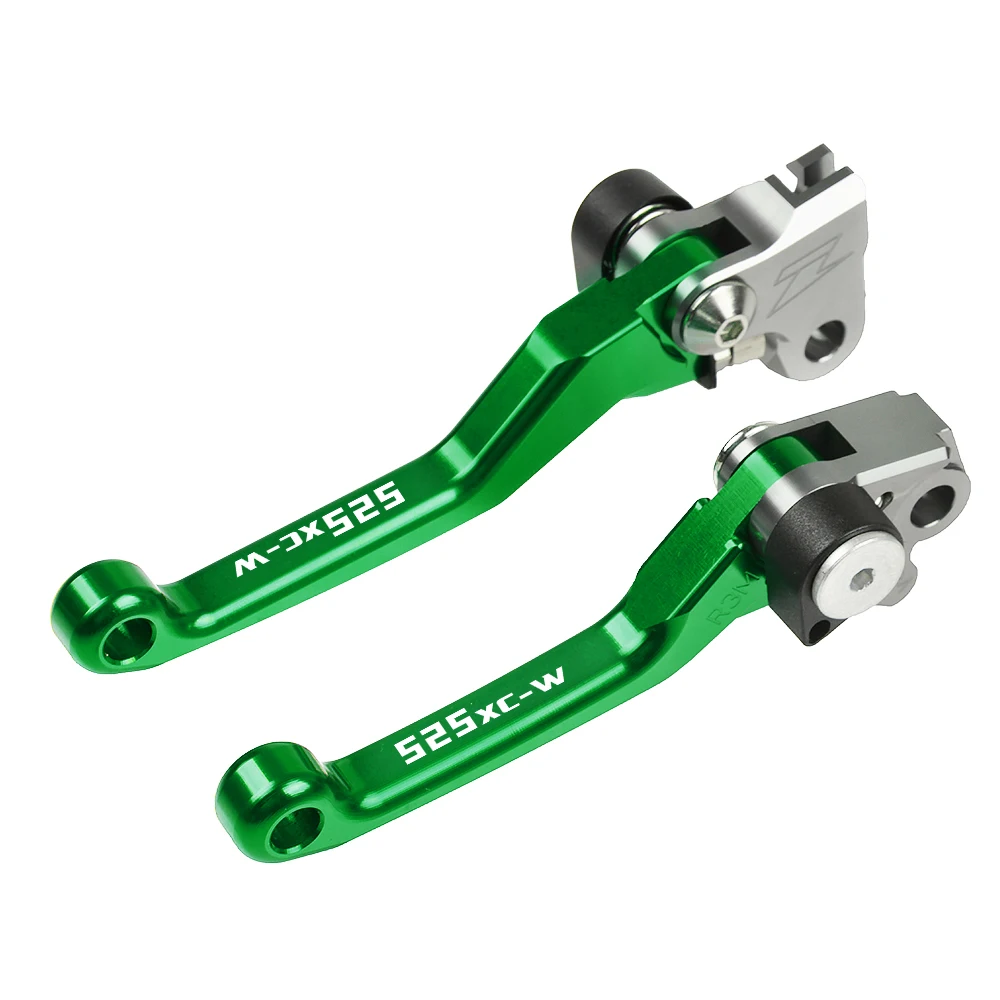 Green Мотокросс CNC алюминиевый грязный велосипед питбайк поворотная ручка рычаг тормоза сцепления рычаги для KTM 525XC-W 525XC W 2005-2007 2006 - Цвет: Green
