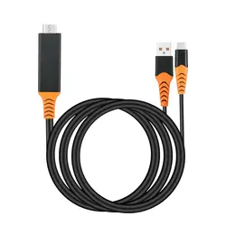 Тип C к Hdmi Hdtv Av ТВ кабель адаптер для samsung Galaxy S10 Note 9 Macbook Pc