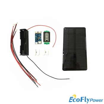 Mini 6V 210MA 1.25W Monocrystalline Silicon Solar Panel with solar charger CN3065  Cell Phone Charging 1