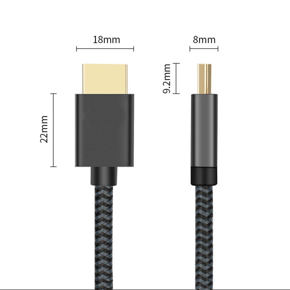 4K 2,0 универсальный аудио возврат HDMI кабель передачи сигнала HD ТВ Плетеный разъем видео проектор 32AWG высокоскоростной мини