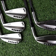 Клюшки для гольфа Серебристые 113X для вождения Утюги Кованое железо для гольфа 1 2 3 4 5 отправить головной убор стальной стержень
