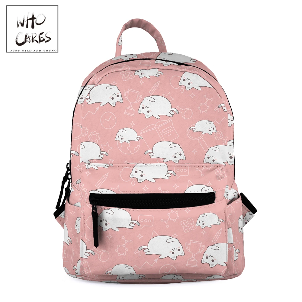 

Female mochila lovely Cats Print Backpack Women Shoulder Bag For Teenage Multi-Function Small Bagpack School Backpack
