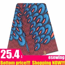 Африканская ткань tissus настоящий голландский воск высокого качества африканская ткань Ankara tissus 6 ярдов африканская настоящая восковая ткань хлопок