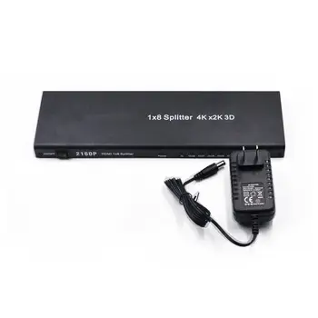 

1 x 8 HDMI HD Splitter 4K x 2K 3D Simultaneous Display Video Audio Converter