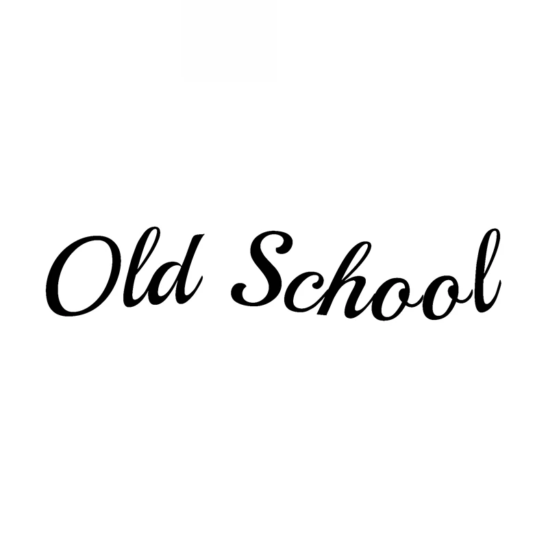 Interesting Old School Car Stickers Stylish Cover Scratch Decal Pvc Suitable for All Kinds of Cars Black/white 16CM *4CM | Автомобили и