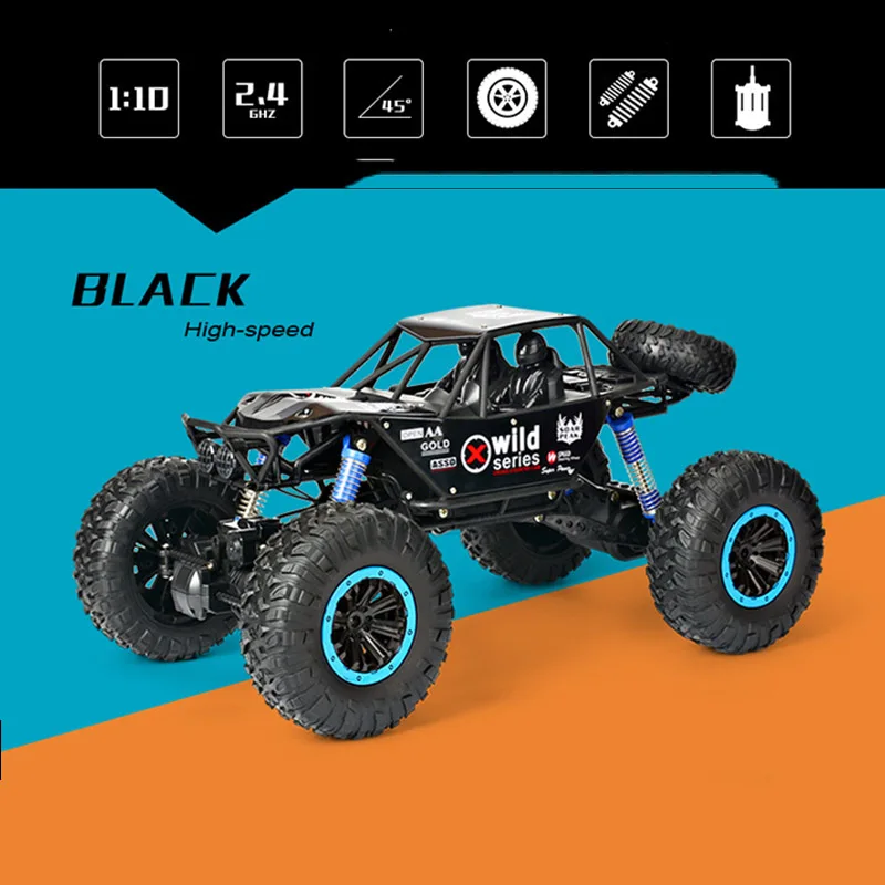 1:10 сплав зарядки RC управления 2,4G 4WD Багги дистанционного альпинизма автомобиль металлический внедорожный автомобиль мальчик дистанционного управления модель игрушки