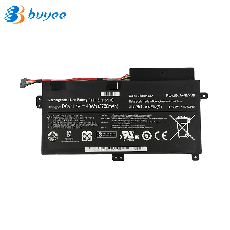 100% Новый оригинальный аккумулятор для Samsung NP370R4E NP370R5E np450r5e Np470 Np510 Φ 43Wh 11 4 V |