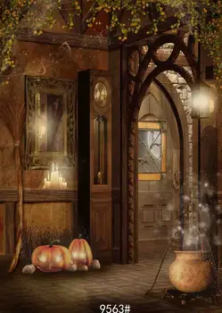 

SHUOZHIKE Vinyl Custom Photography Prop Halloween Halloween Eve theme Photo Studio Background DJ-1324