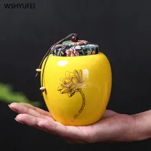 Прямая новая классическая ручная роспись матовая Керамика Домашние орехи кофейные бобы чай уплотнение хранение влаги декоративный контейнер