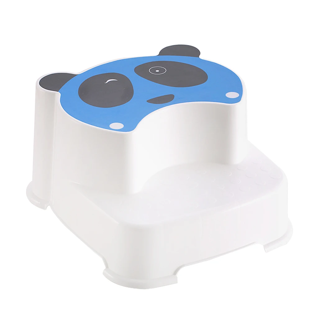 Baby Double Step Stool The Winking Panda for Kids Anti-Slip Childs Foot Stool  For Kids Toddler Stool Toilet