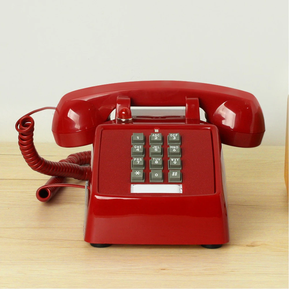 red telephone touch tone phones for landline 05
