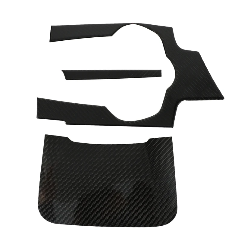 

3 PCS New Carbon Fiber Center Console Panel Cover Trim Fit for Alfa Romeo Giulia 2017-2019