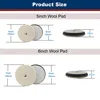 CDWTS 3/4/5/6 Inch Japan Wool Polish Pad For DA RO Car Polisher Polishing Tray 75mm100mm125mm150mm Cutting Pad Car Clean Product 6