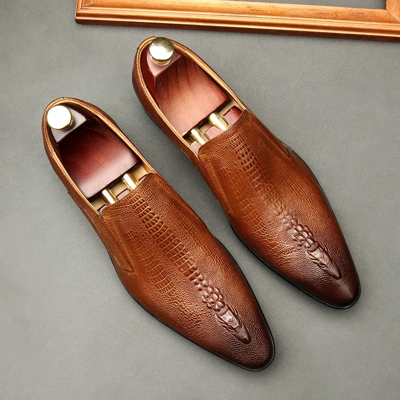 Genuine Leather Men Dress Shoes