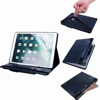 

Tablet Case for IPad Air 3 for Ipad Pro 10.5" 2017 2019 Wallet Card Multifunction Leather with Pencil Slot Funda Stand Cover+pen