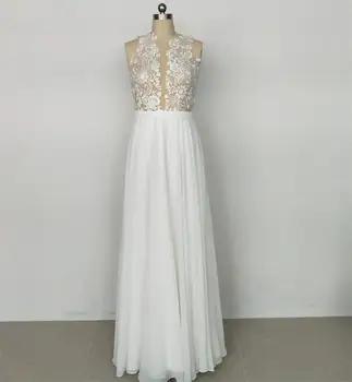 

Simple 2020 Real Photos lace Bridesmaid Dresses Robe de Soiree Wedding Party Dress