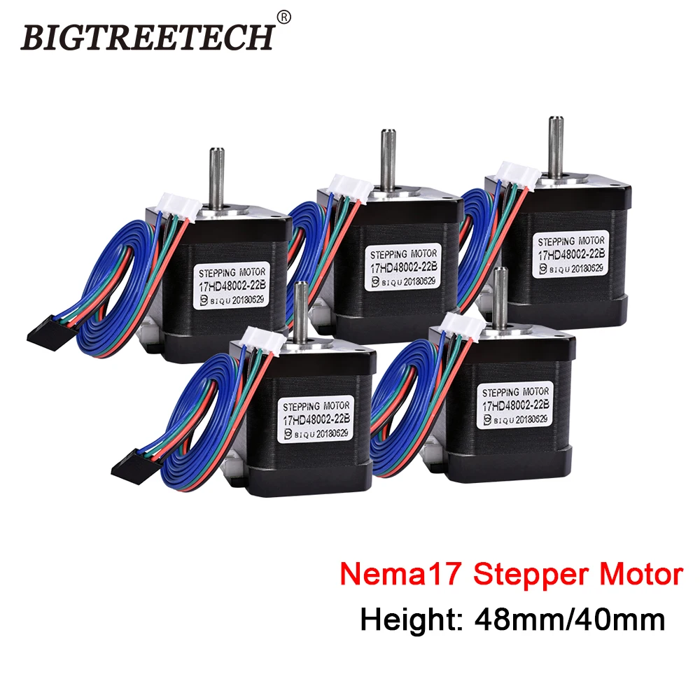 BIQU 4/5 шт. шаговый электродвигатель Nema17 4 lead 42 Шаговый микро двигатель 1 5 А 40 мм/48 мм