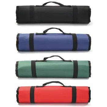 

Waterproof 600D Oxford Cloth Folding Roll Bags Toolkit Wrench Storage Hand-held Drum Type Large Size Lattices Many Tool Bag
