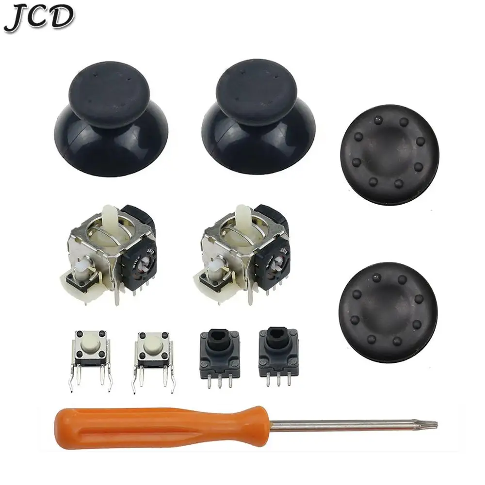 

JCD 3D Analog Joystick Sensor Module Potentiometer Thumb Sticks for Xbox 360 RB LB RT LT Switch Button Screwdriver