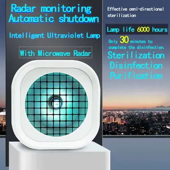 

Ultraviolet Disinfection Lamp Lamp Radar Automatic Protection Home Sterilization in the English Language of 5V Europe Rules