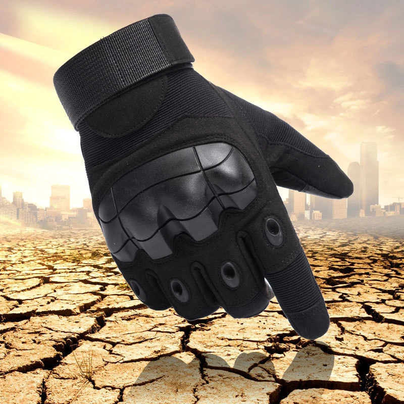 

Racing Gloves Outdoor Wear-Resistant Full Finger Gloves Thickening Touch Screen Motorcycle Gloves winter waterproof leather