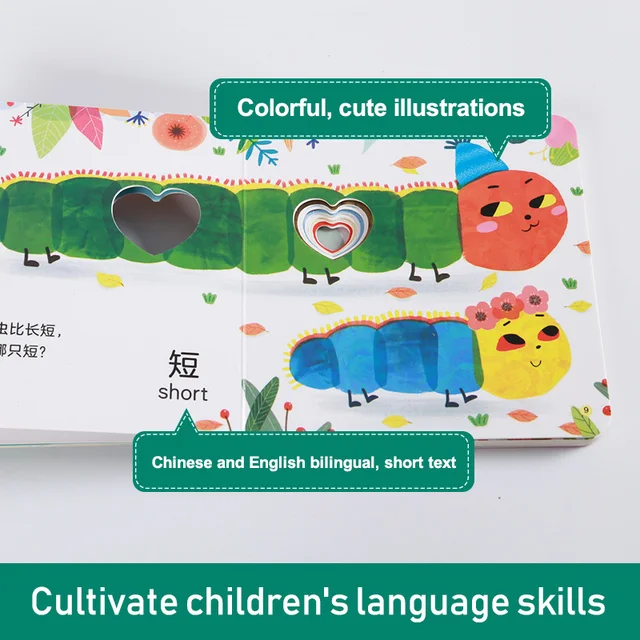 6pcs/set Baby Children Chinese And English Bilingual Enlightenment Book 3D Three-dimensional books Cultivate Kids Imagination 4