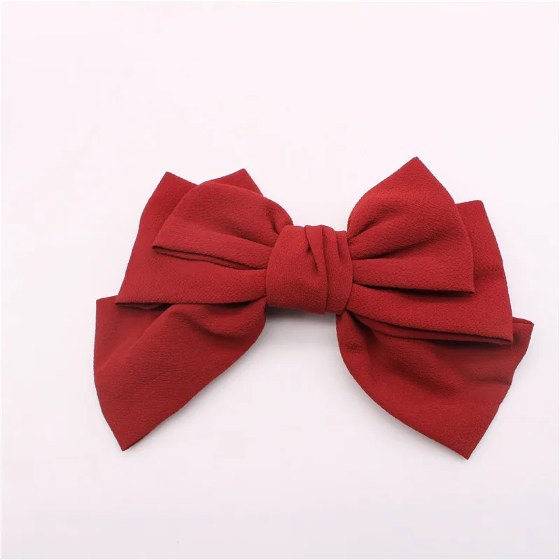 

Korean Version Of Ins Wild Big Bow Hairpin Small Fresh Chiffon Printing Japanese Top Clip Hair Accessory