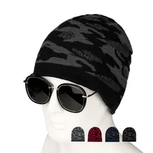 XEONGKVI Корейская камуфляжная Лыжная шапка с плюшевой подкладкой, осенне-зимняя теплая брендовая Студенческая шапка Skullies Beanies, шапки для мужчин с помпоном