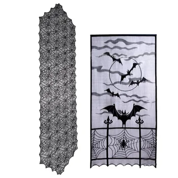 

Halloween Indoor Decoration Curtain Decoration Table Flag Creative Decoration