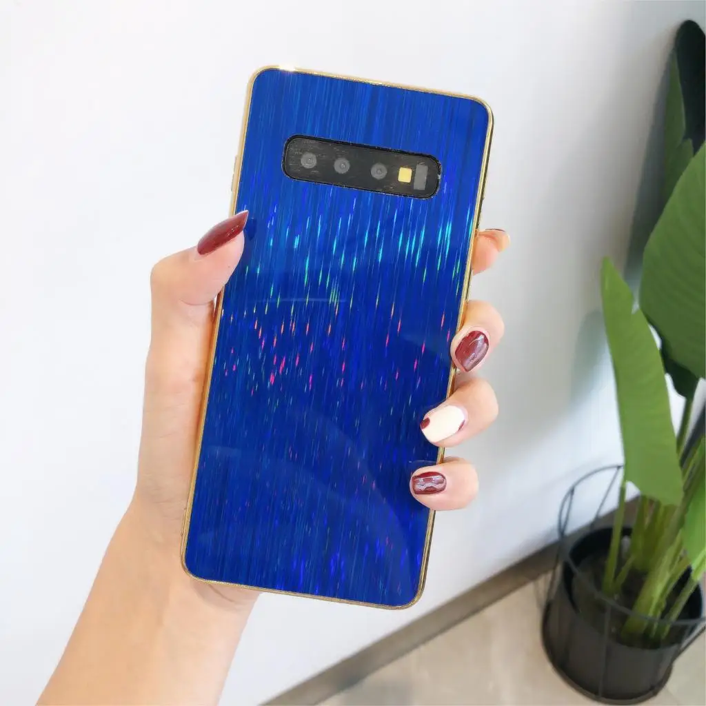 Для samsung Galaxy A70 A50S A50 A30S A30 A20 A10 M10 яркий красочный метеорный чехол для телефона противоударный матовый чехол-накладка - Цвет: blue
