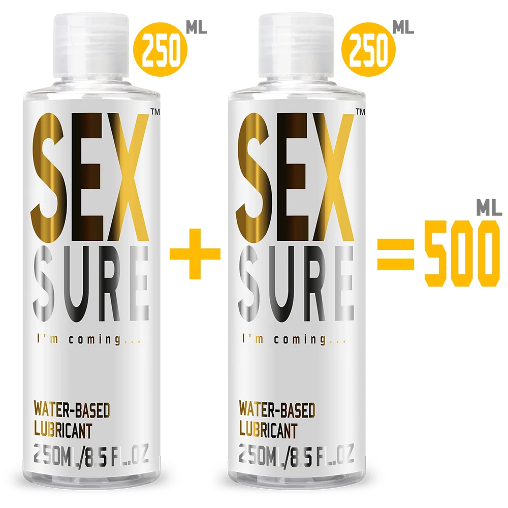 500ml 250ml Water Base Lubricant Anal Lubrication Lubricants For Women Anal Sex Toys Vagina Oral Lube