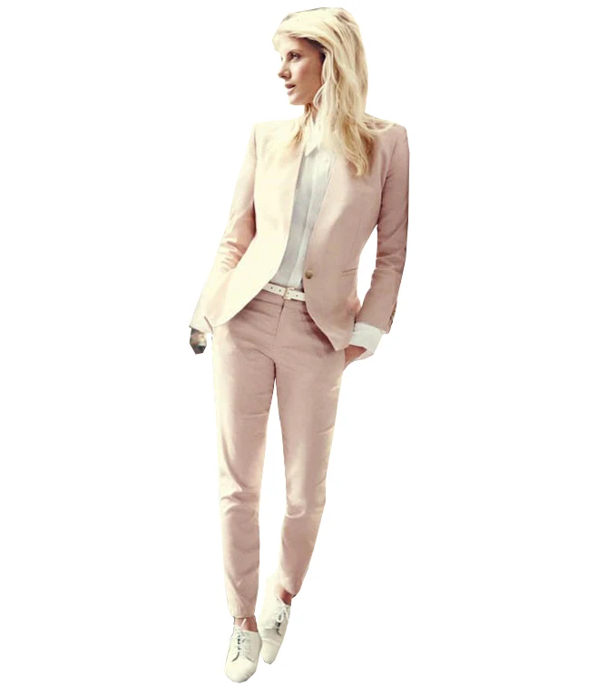 Women's Suit 2 Piece V Neck Casual Blazer Jacket & Zipper Trousers Suit for The office Women Suit Set (blazer+pant)