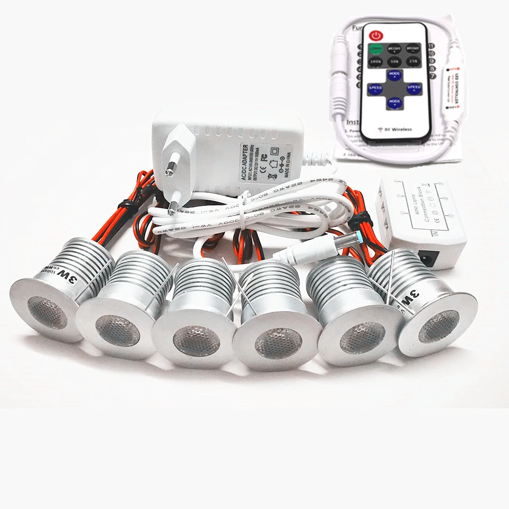 Under Cabinet Light LED Ceiling Downlights AC100-240V Showcase Kitchen Spotlight Dimmable Counter Stair Indoor Decorative Lights