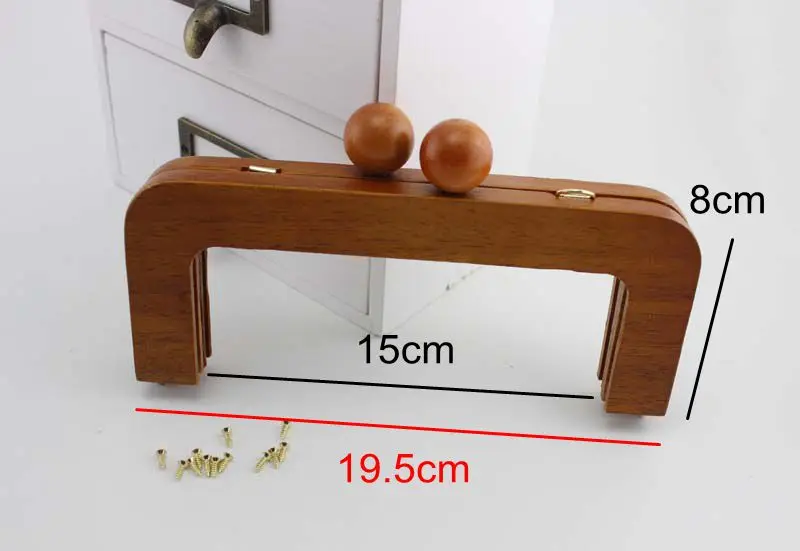 1 шт. 19.5X15cm кошелек деревянная Сумочка с закрытыми рамами сменная Дамская сумка