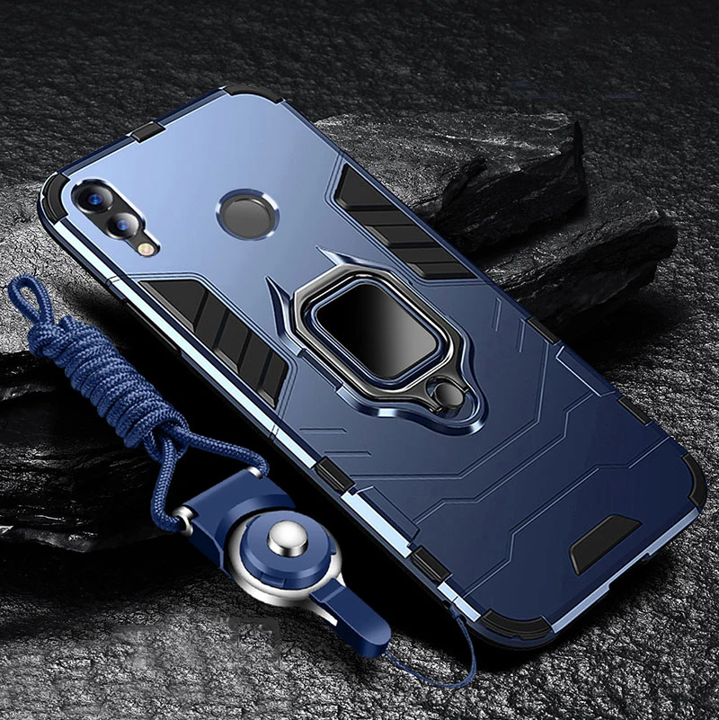 Для OPPO Reno 2Z 2 2F Чехол Жесткий ПК с подставкой кольцо Броня противоударный защитный