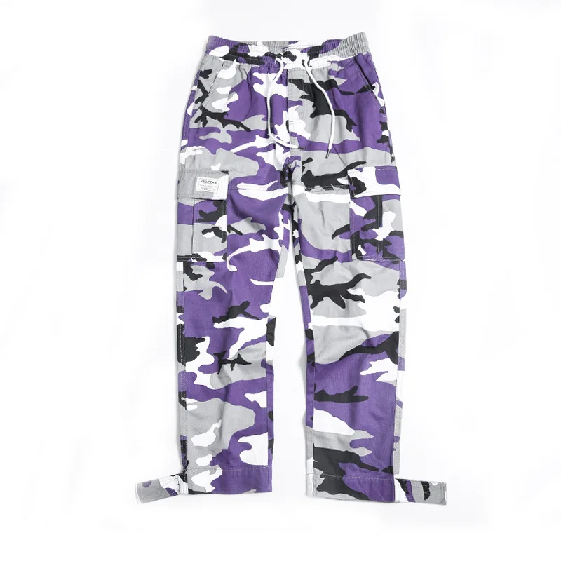 Camouflage Cargo Pants Men Pencil Pant Military 2019 Multi pocket Streetwear Joggers Hip Hop Camo Tactical 5