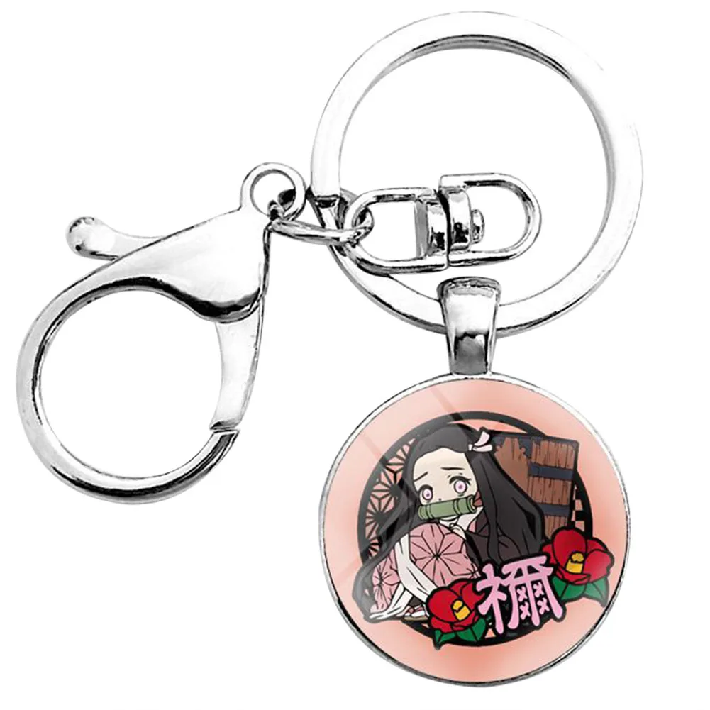 Time gem Anime Keychain Demon Slayer: Kimetsu no Yaiba Anime Key Rings For Bags