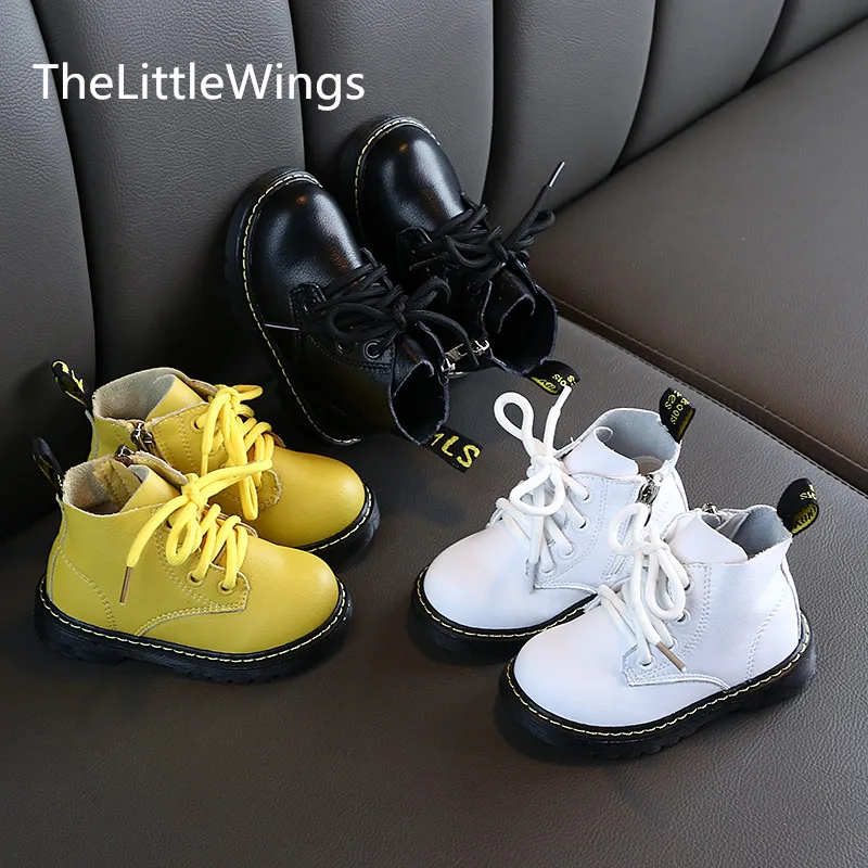 Детские Ботинки martin; осень года; Новинка; дышащая Спортивная обувь для мальчиков; Корейская версия для девочек; британский стиль