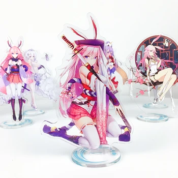 

Japan Anime Honkai_impact 3 Qiya Na Bud Clothing Bloch Nia Jizi Cosplay Stand Figure Acrylic Figure Keychain Charm Pendants