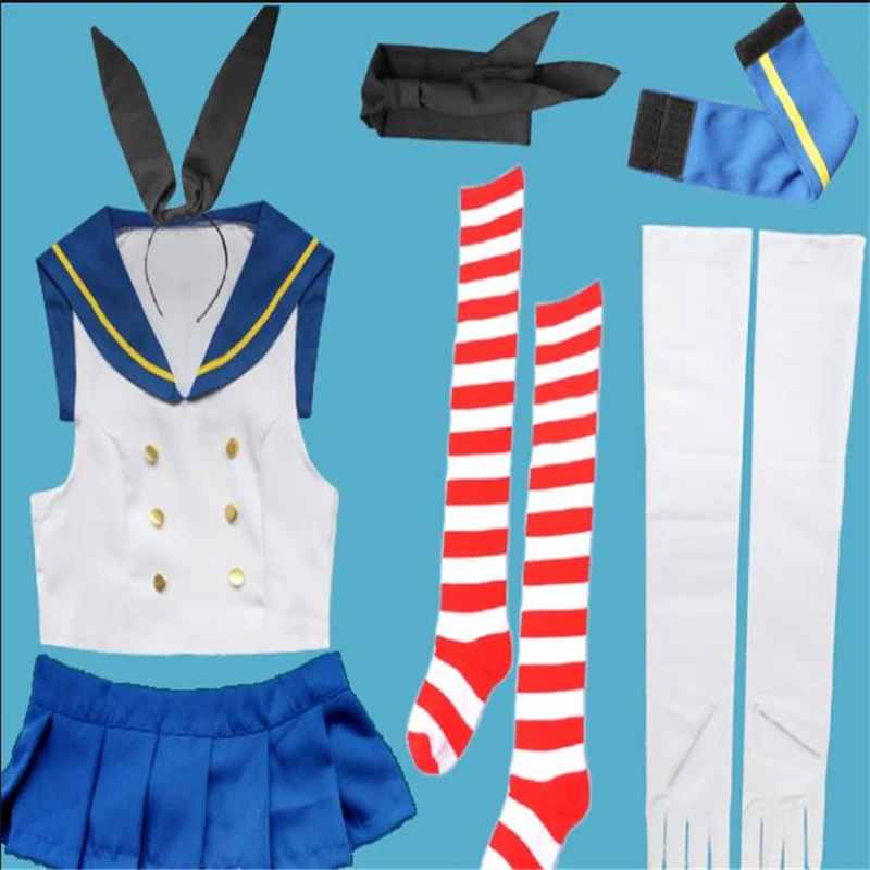 Аниме Kantai Collection Cos Shimakaze женский косплей для вечевечерние НКИ на Хэллоуин девушек