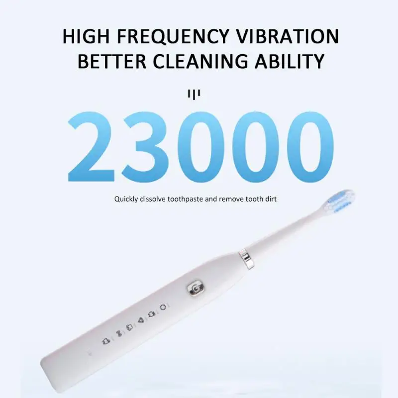 Electric toothbrush Six Gear USB Charging Soft Hair Sound Wave Vibration Home Fast chargeable Adult Waterproof Electric toothbrush Six Gear USB Charging Soft Hair Sound Wave Vibration Home Fast chargeable Adult Waterproof