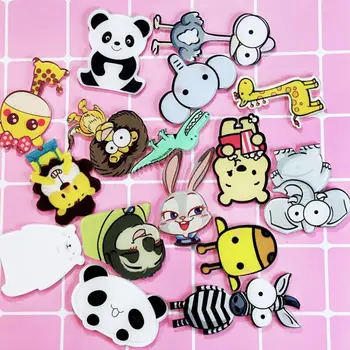 

wholesale!Cute Cartoon Painting Animals Badges for Clothes Acrylic Badges Kawaii Icons on Backpack Pin Brooch Badge