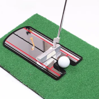 

Portable Golf Putting Mirror Alignment Training Aid Swing Trainer Golf Swing Straight Eye Line Swing Trainer Golf Accessories