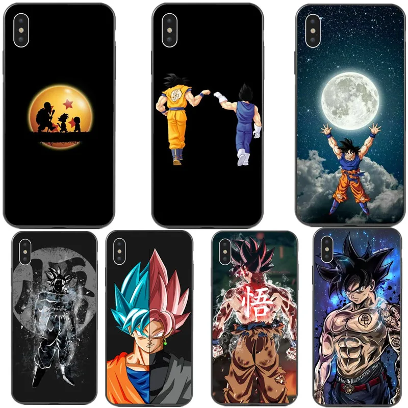 Чехол Dragon Ball z goku DragonBall черный мягкий чехол для телефона iPhone X 7 8 Plus 6 6s 5 SE XS MAX XR |