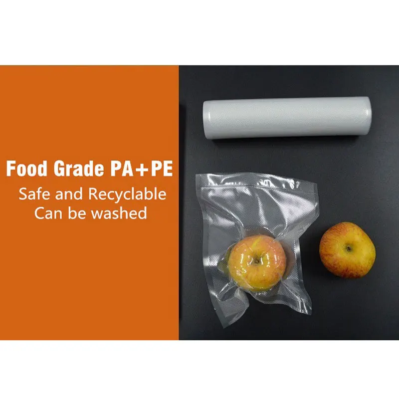 Vacuum Food Sealer Bags Roll Storage For Kitchen Packaging Sealing Machine Fresh Keeping 12 15 20 25 28 30 35*500cm BPA Free food vacuum bags sous vide roll bags